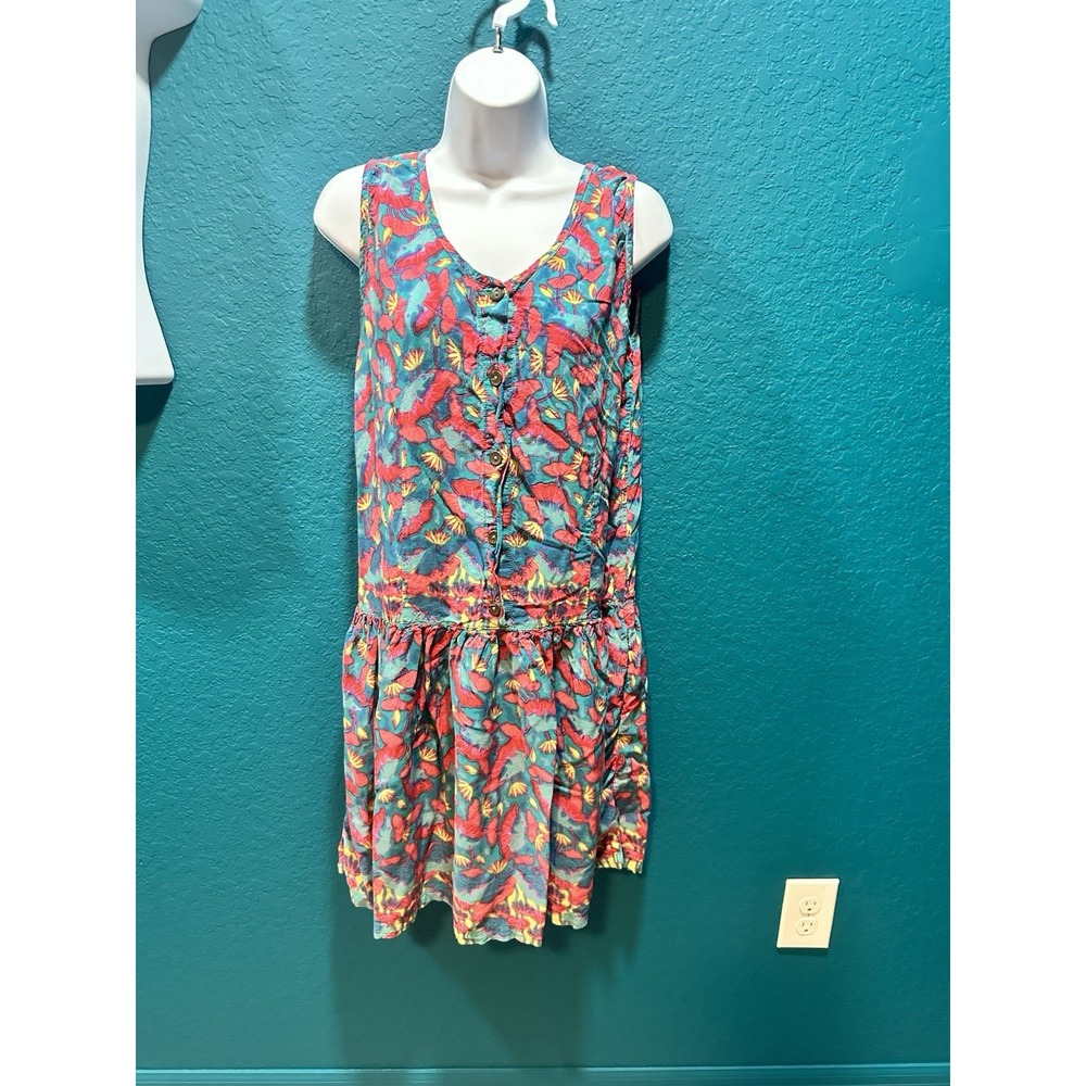 Rainbow-Jo Hawaii Colorful Floral Sundress M